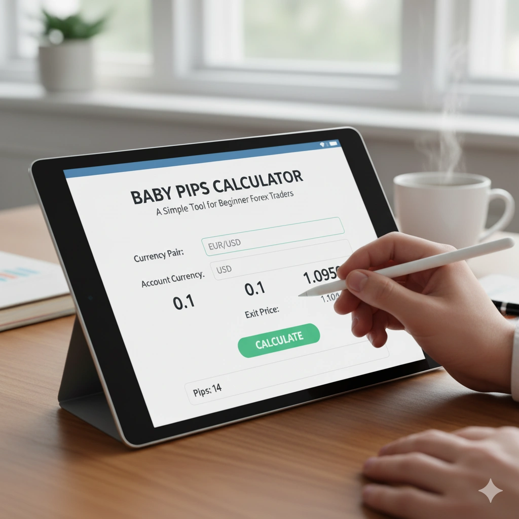 Baby Pips Calculator, forex tools, pip calculator, forex trading, beginner forex guide, Insightful Trade, forex risk management