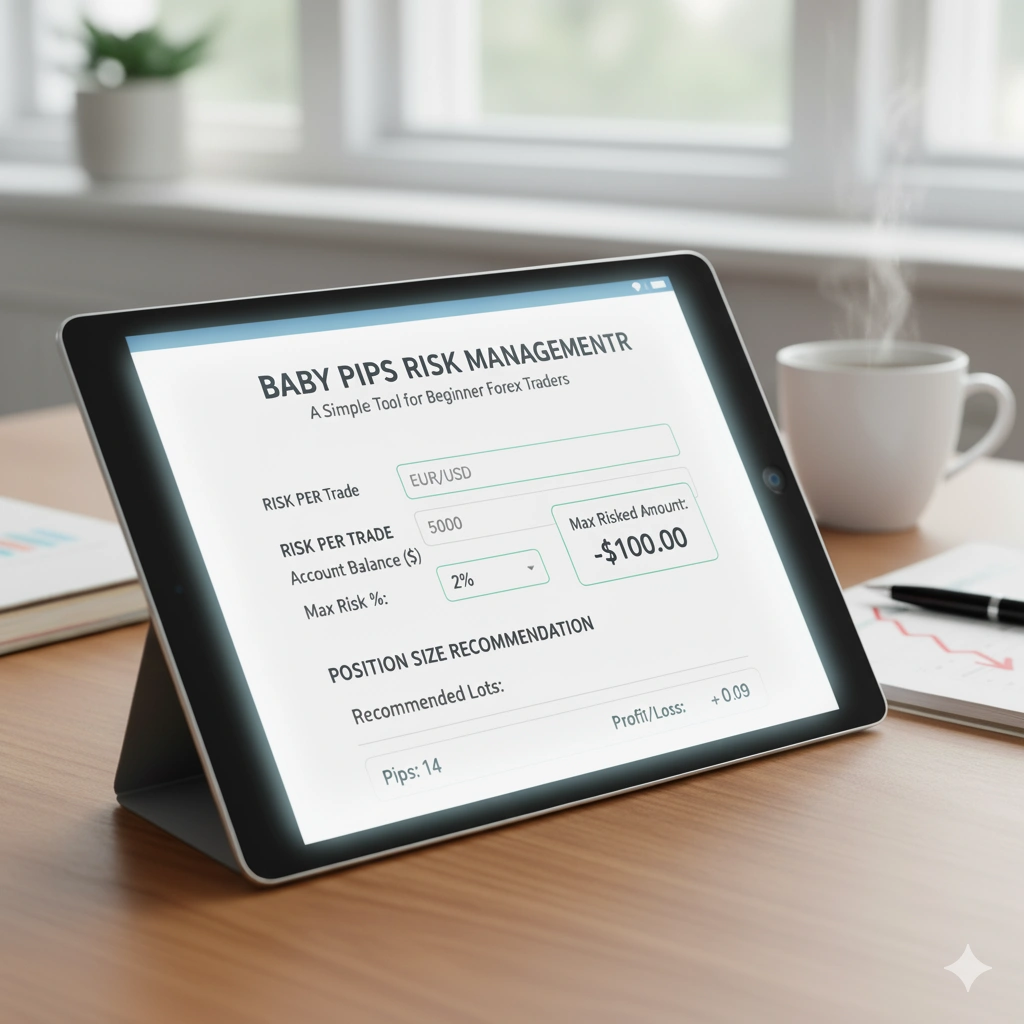 Baby Pips Calculator, forex tools, pip calculator, forex trading, beginner forex guide, Insightful Trade, forex risk management