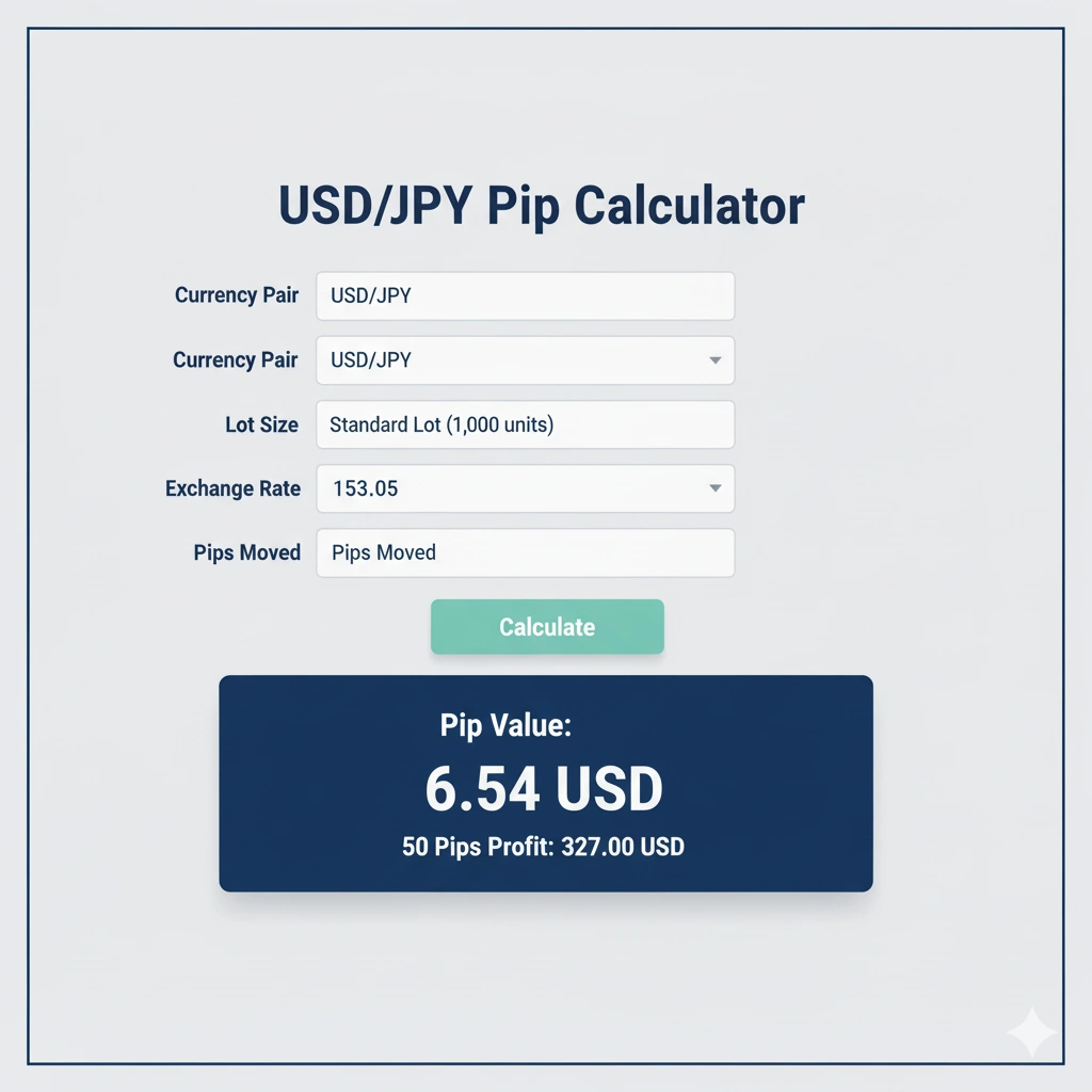 USD/JPY Pip Calculator Ultimate Tool by Insightful Trade
