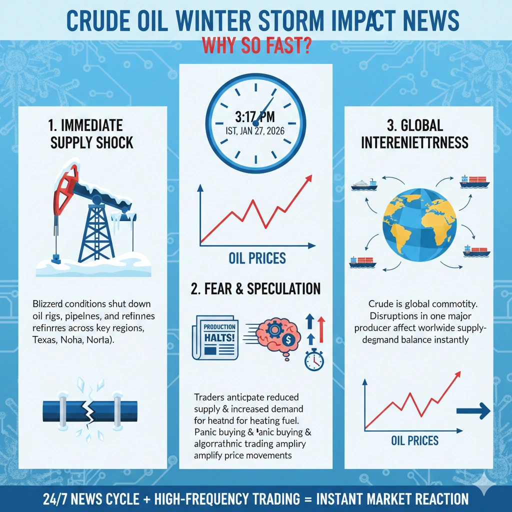 Crude Oil Winter Storm Impact News and U.S. Output Disruptions