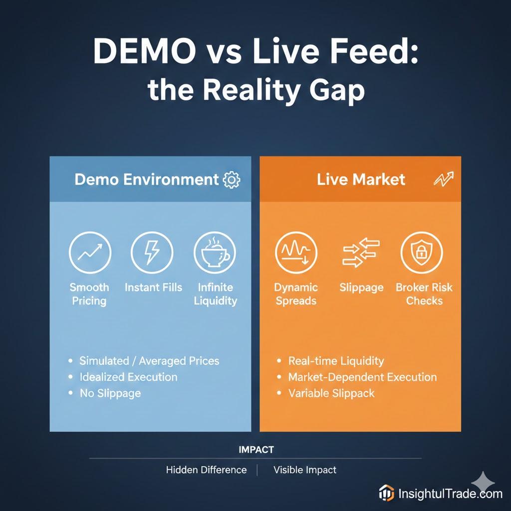 Demo vs Live Feed Difference Explained: The Real Truth | Insightful Trade