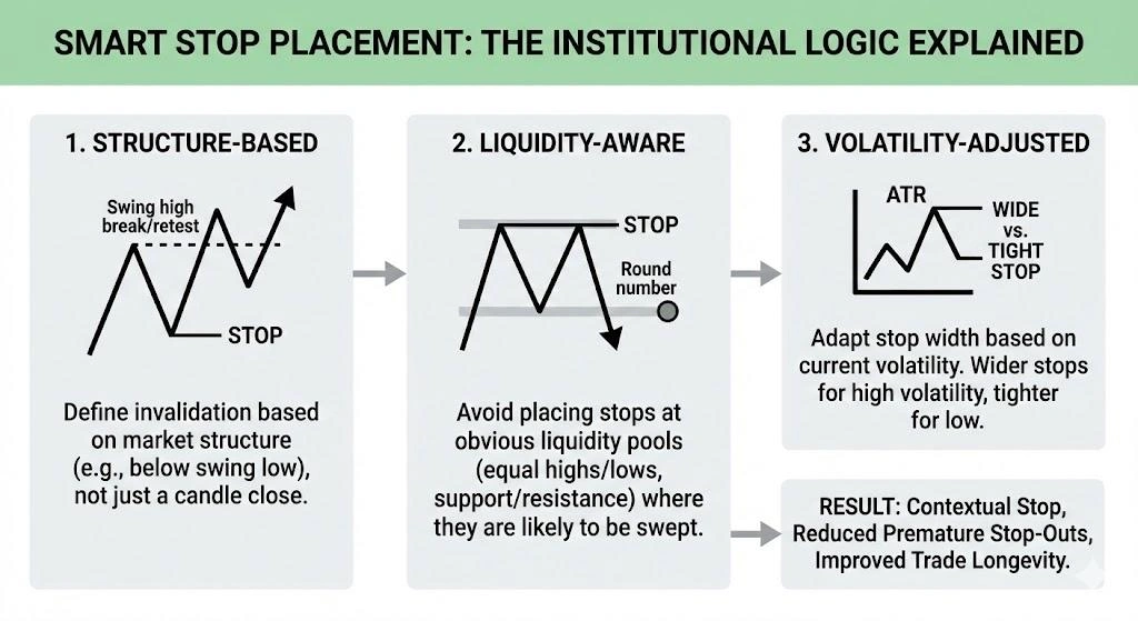 Institutional Stop Placement: Smart Money Secrets | Insightful Trade