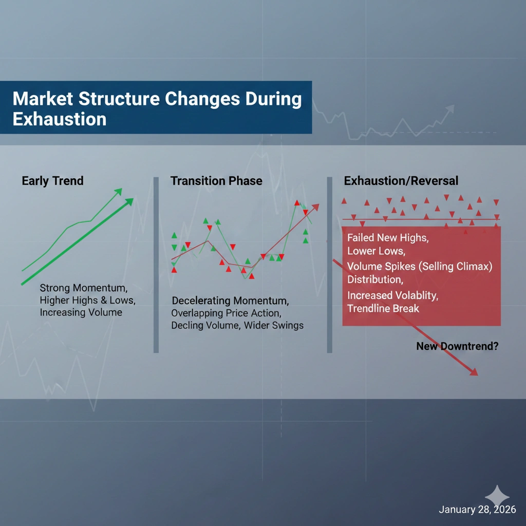 Trend Exhaustion Signs: Why Trends Stall | InsightfulTrade
