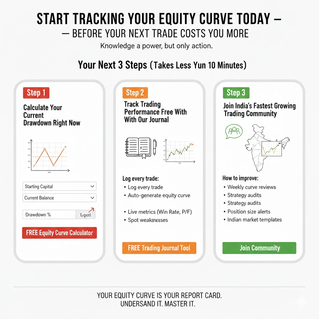 equity curve analysis chart showing trading account growth and drawdown