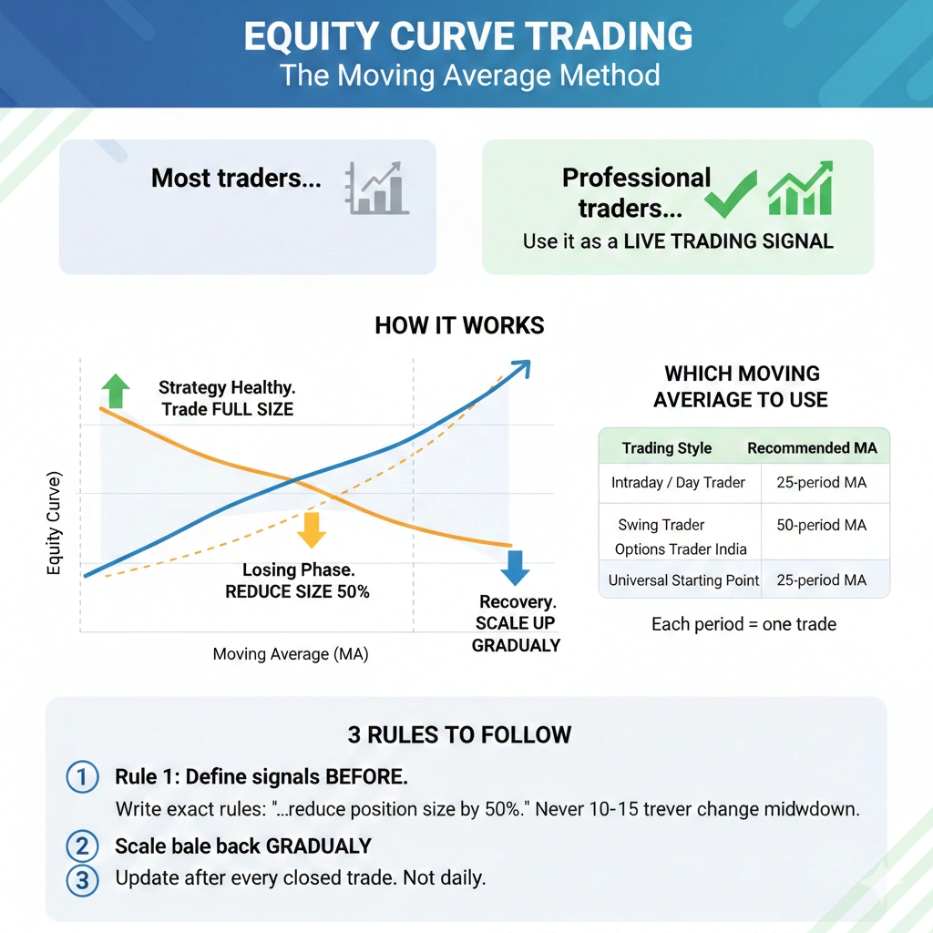 equity curve analysis chart showing trading account growth and drawdown