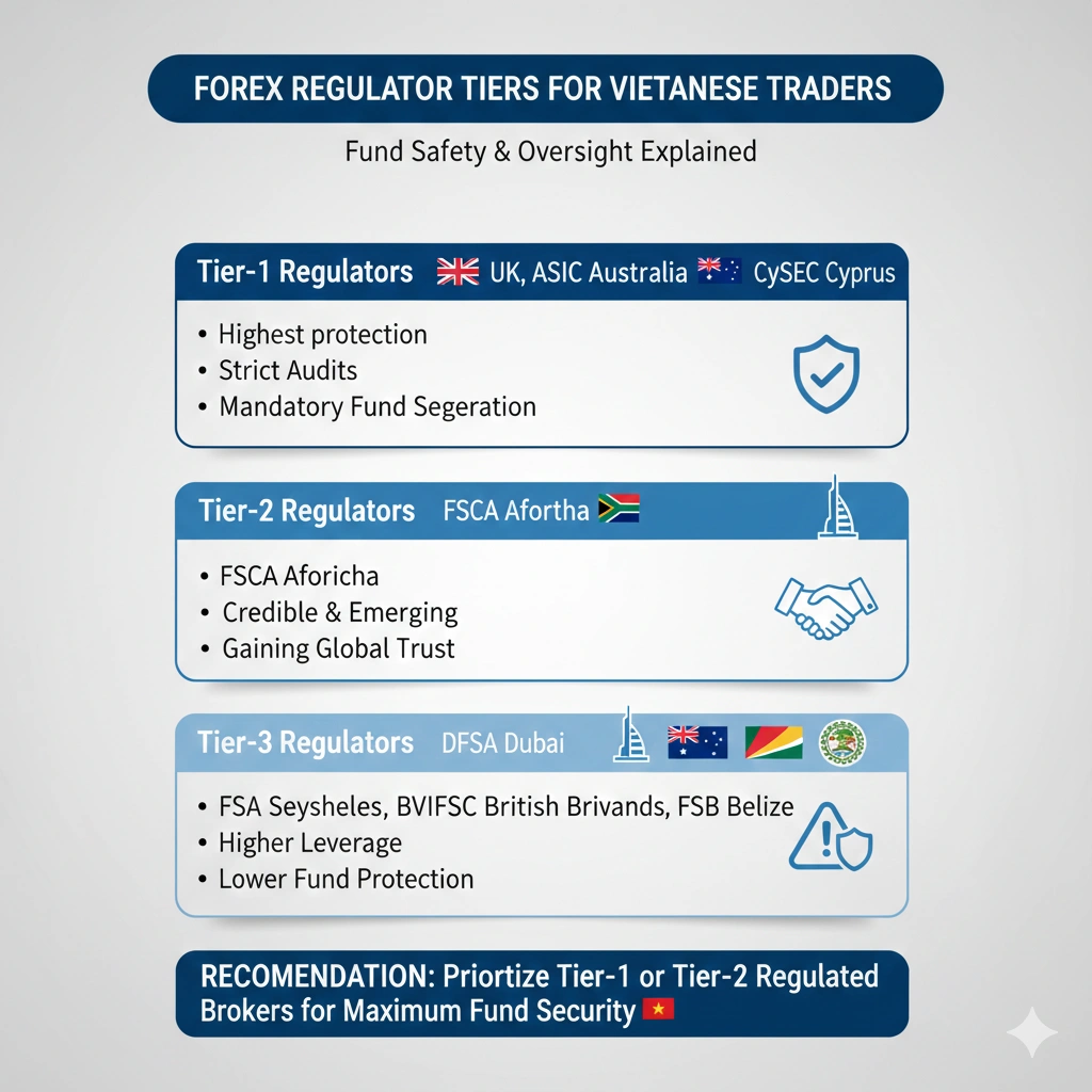 Forex broker selection in Vietnam — comparison of regulated brokers by spread, minimum deposit, and VND payment support for Vietnamese traders