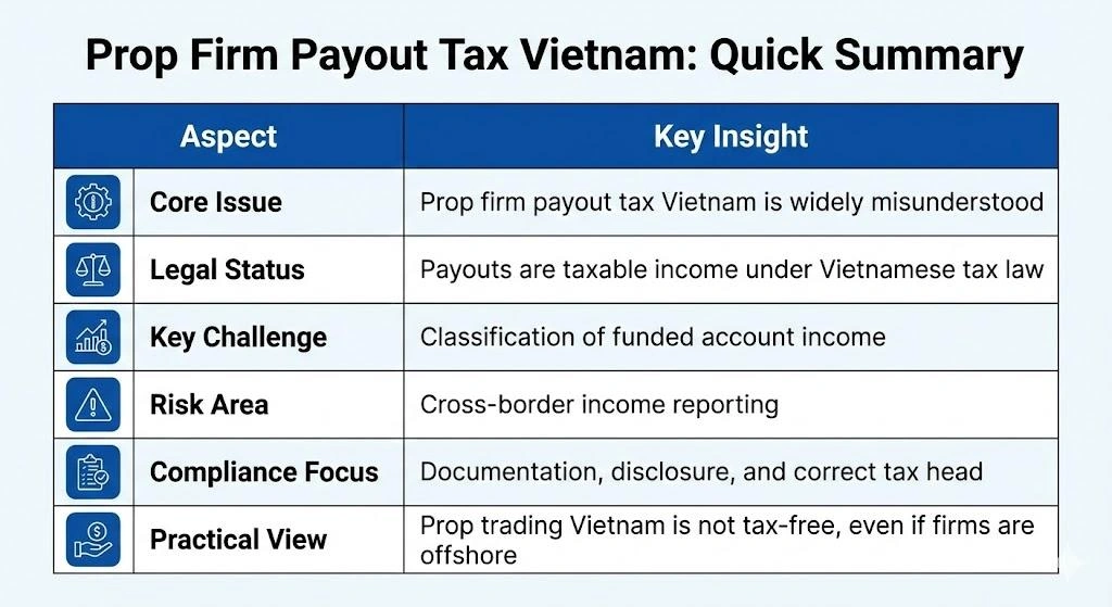 Prop Firm Payout Tax in Vietnam: Smart Gains or Costly Mistakes? | Insightful Trade