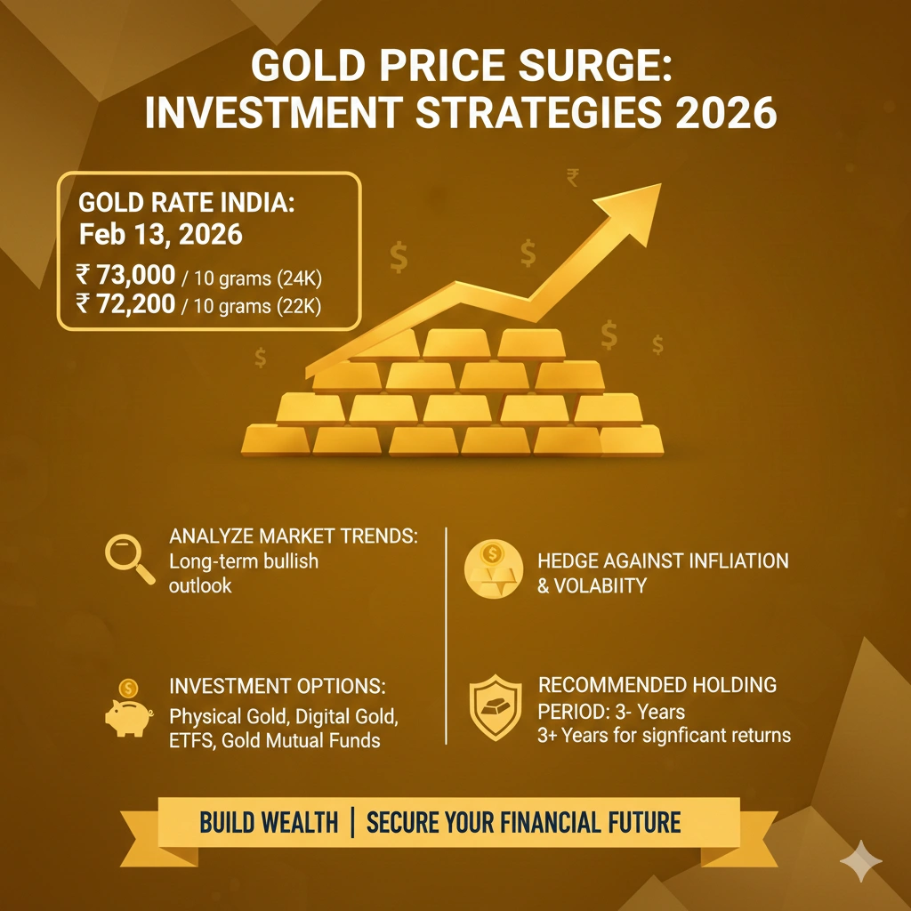 Gold Rate Today India February 13 2026: Live MCX Rates & Outlook | Insightful Trade