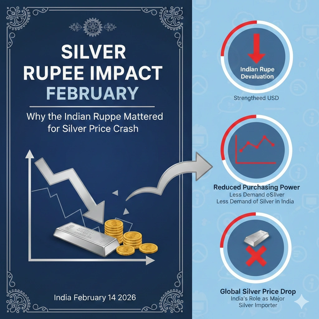 Silver Price Crash India February 14 2026: MCX Drop & Rupee Impact