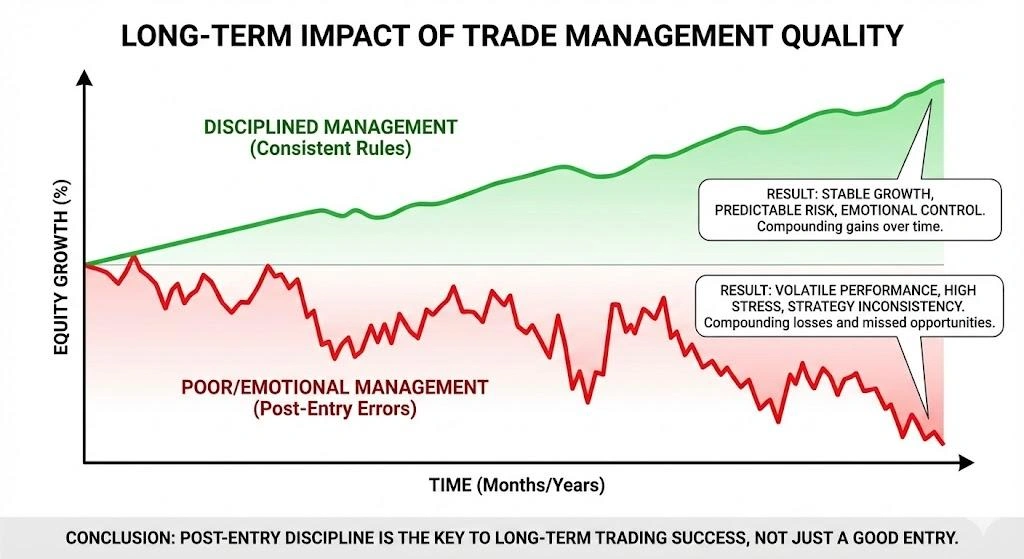 What Are Trade Management Errors After Entry That Destroy Profits? 