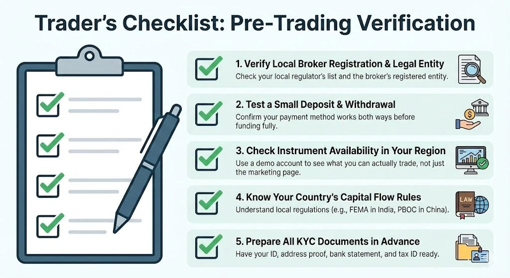 Broker restrictions for Asian traders showing leverage caps and regulatory rules by country