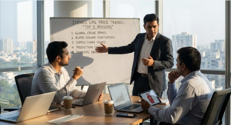 LPG price trends in India