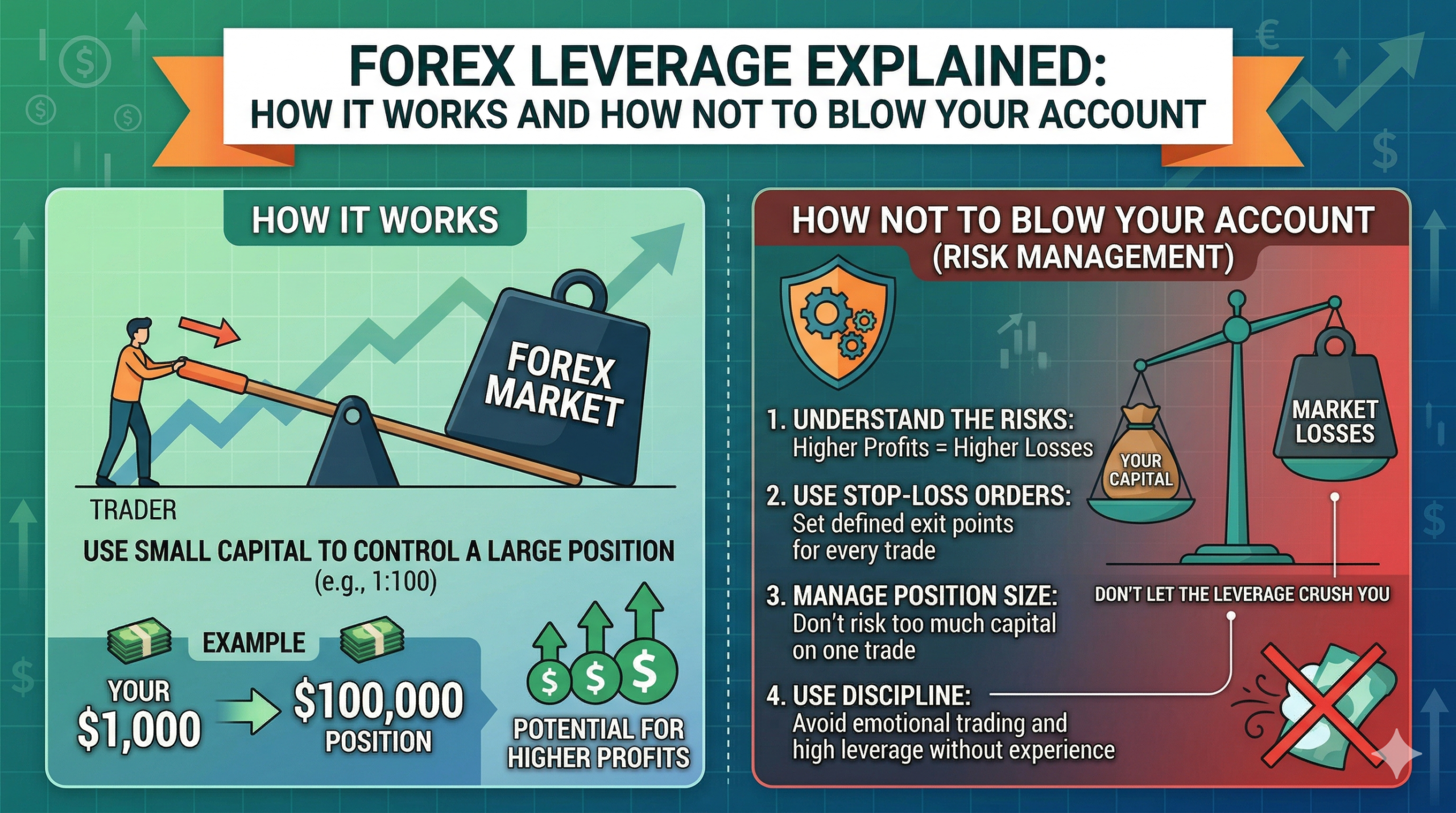 Forex Leverage Explained: How it Works and How Not to Blow Your Account
