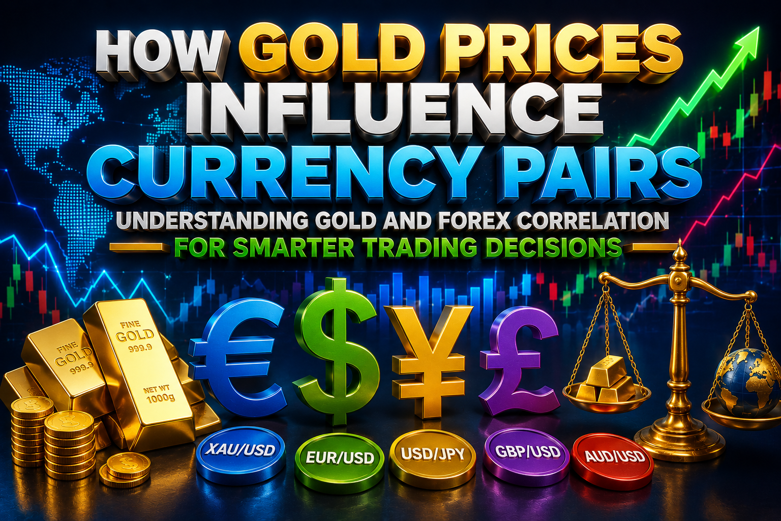 How gold Price influence currency pairs 
