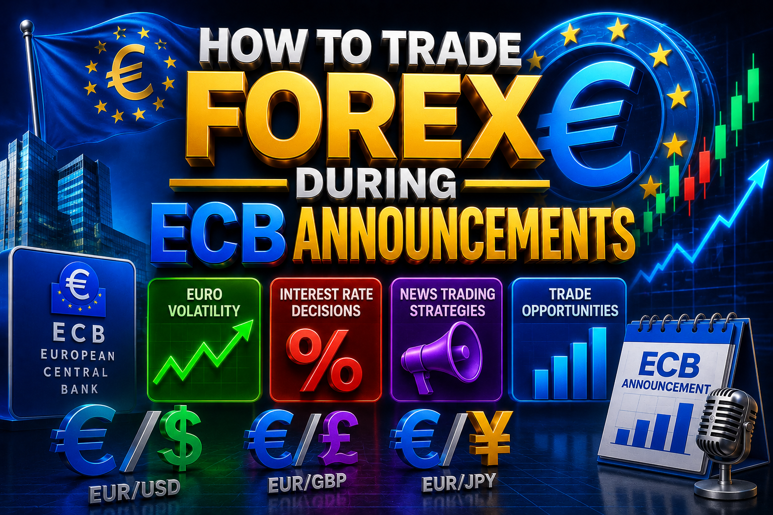 How to trade forex during ECB announcements 
