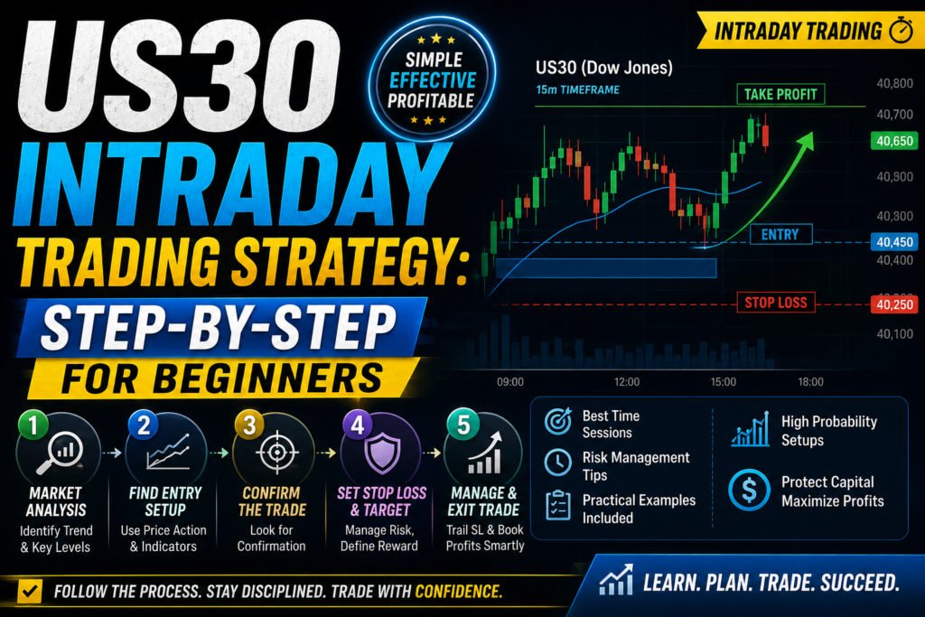 US30 Intraday Trading Strategy: Step-by-Step for Beginners