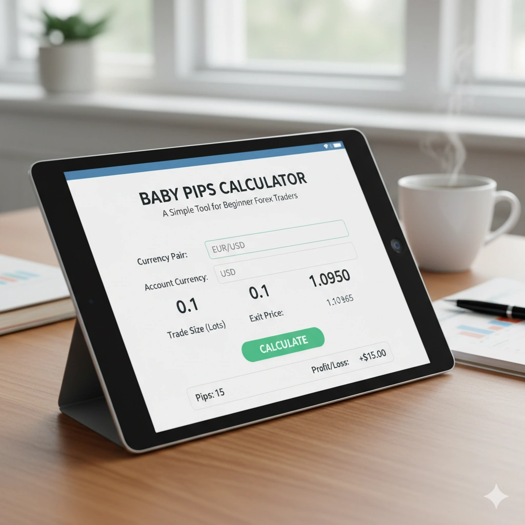 Baby Pips Calculator, forex tools, pip calculator, forex trading, beginner forex guide, Insightful Trade, forex risk management