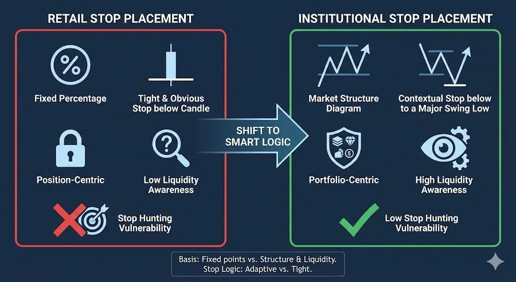 Institutional Stop Placement: Smart Money Secrets | Insightful Trade