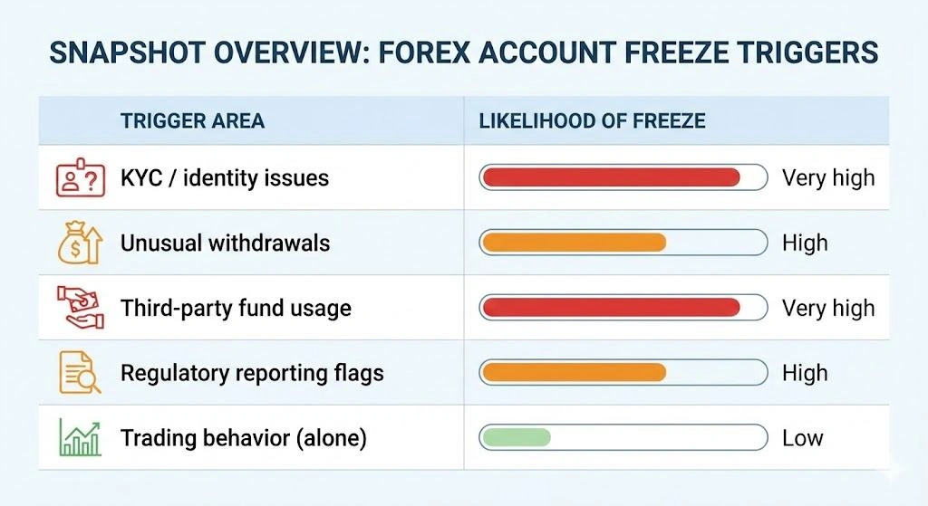 Forex Account Freeze Reasons: Fix Now or Risk Funds | Insightful Trade