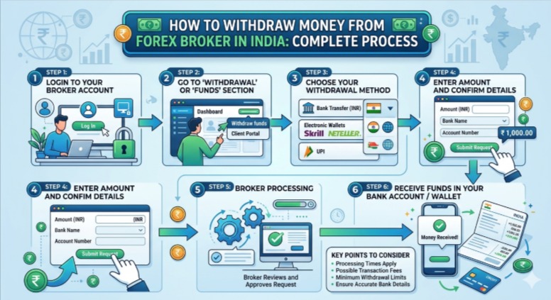 How to withdraw money from forex broker
