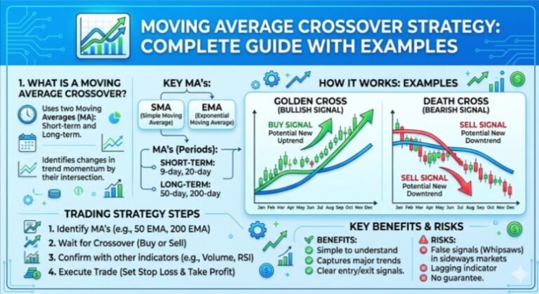 Moving average crossover strategy: complete guide with examples
