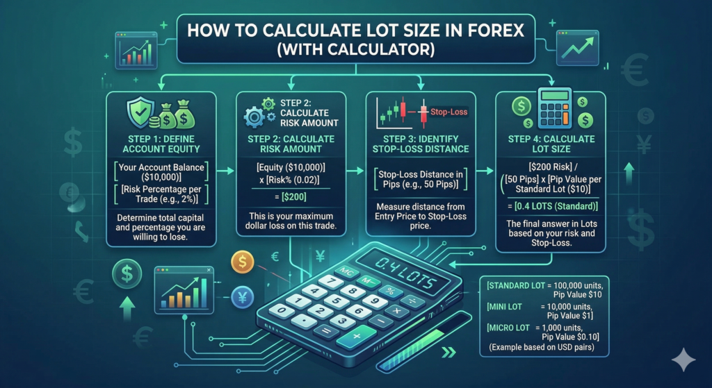 How to calculate lot size in forex (with calculator)