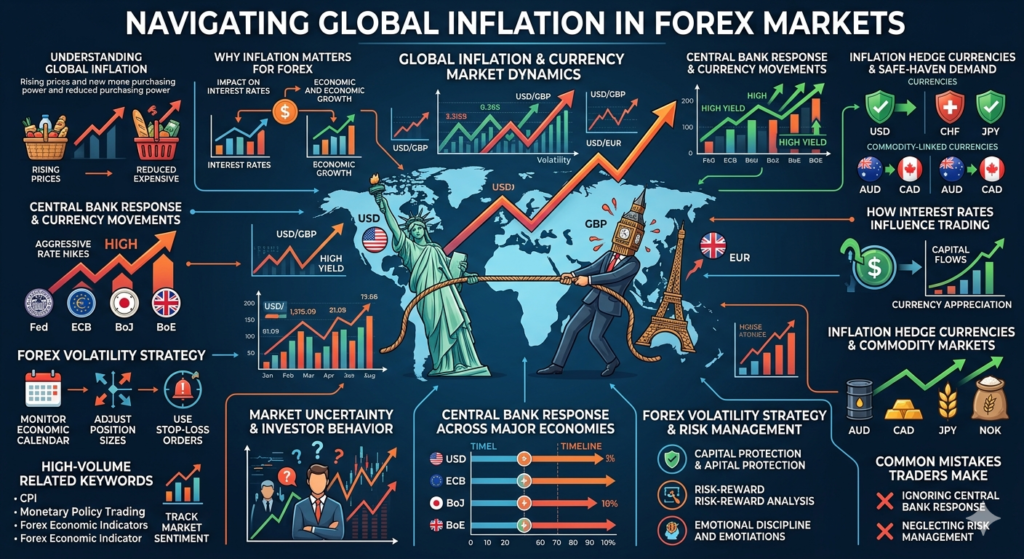 Forex Trading During Global Inflation Surges: Navigating Currency Volatility, Central Bank Responses, and Inflation-Driven Market Trends