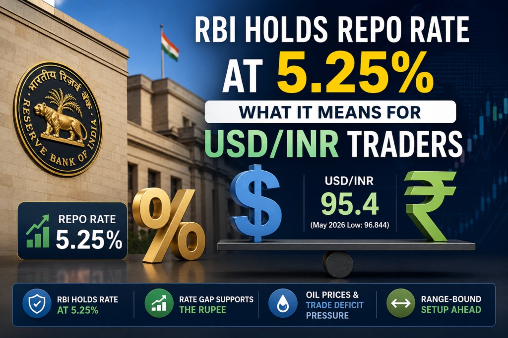 RBI Holds Repo Rate at 5.25% — What It Means for USD/INR Traders