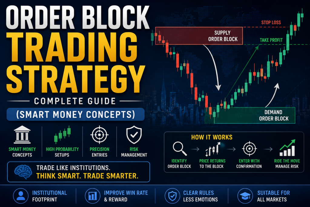 Order Block Trading Strategy — Complete Guide (Smart Money Concepts)