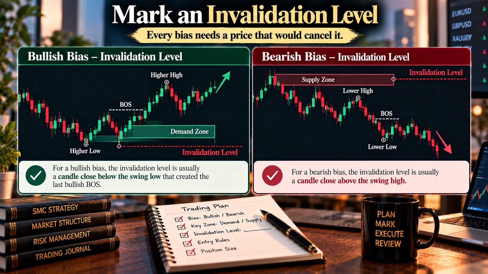 How to mark higher-timeframe bias