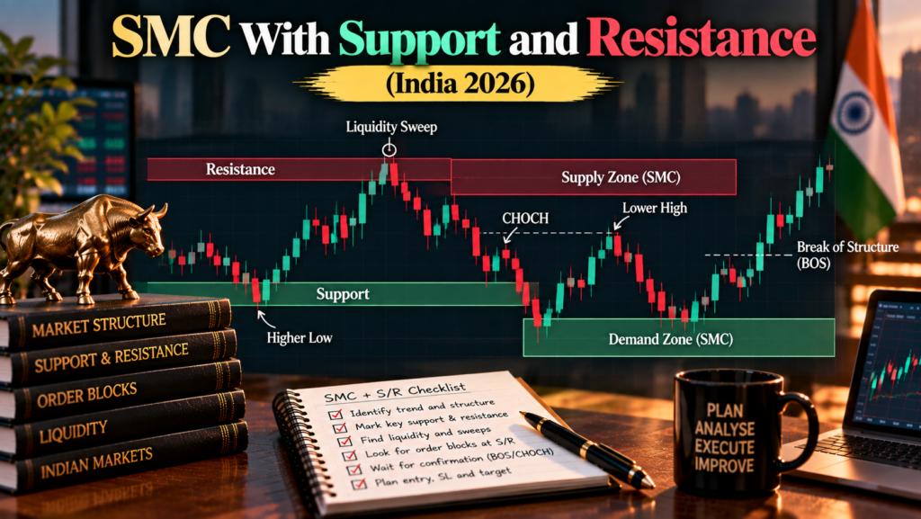 SMC With Support and Resistance (India 2026)