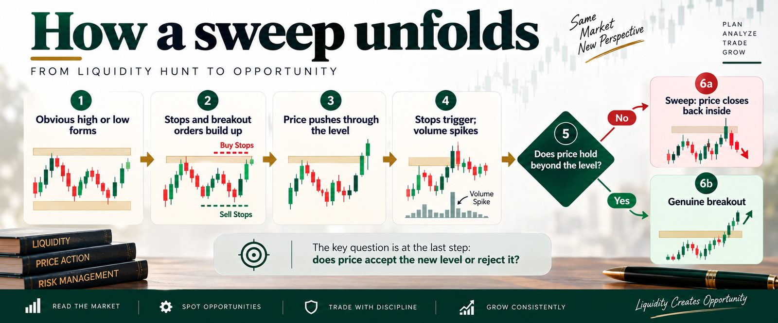 Liquidity in forex: pools, sweeps and how to spot them