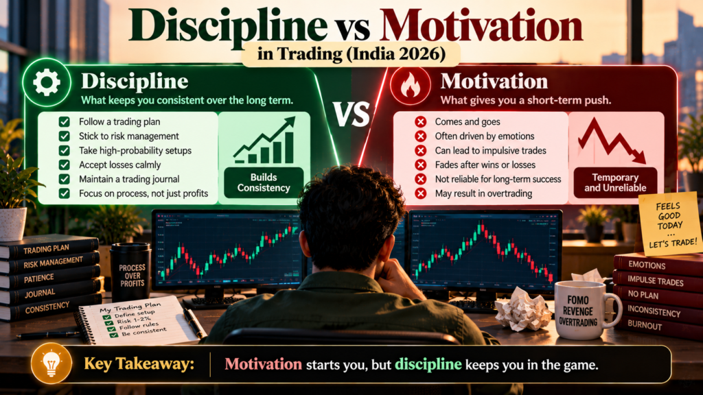 Discipline vs Motivation in Trading (India 2026)