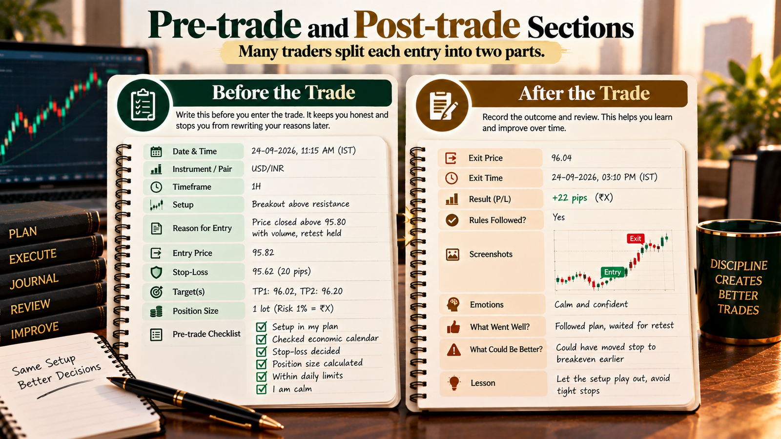 How to keep a trading journal (with template)