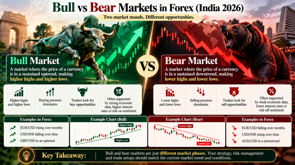 Bull vs Bear Markets in Forex (India 2026)