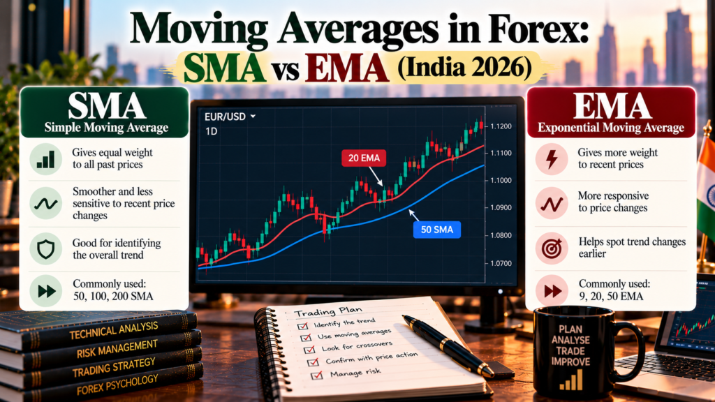 Moving Averages in Forex: SMA vs EMA (India 2026)