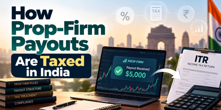 prop firm payout tax india