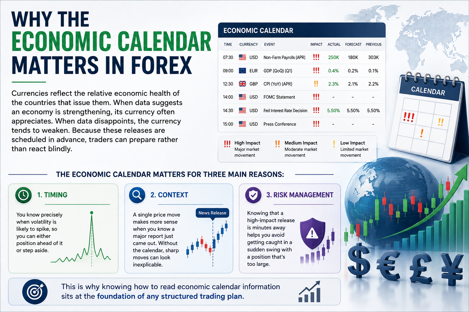 how to read economic calendar