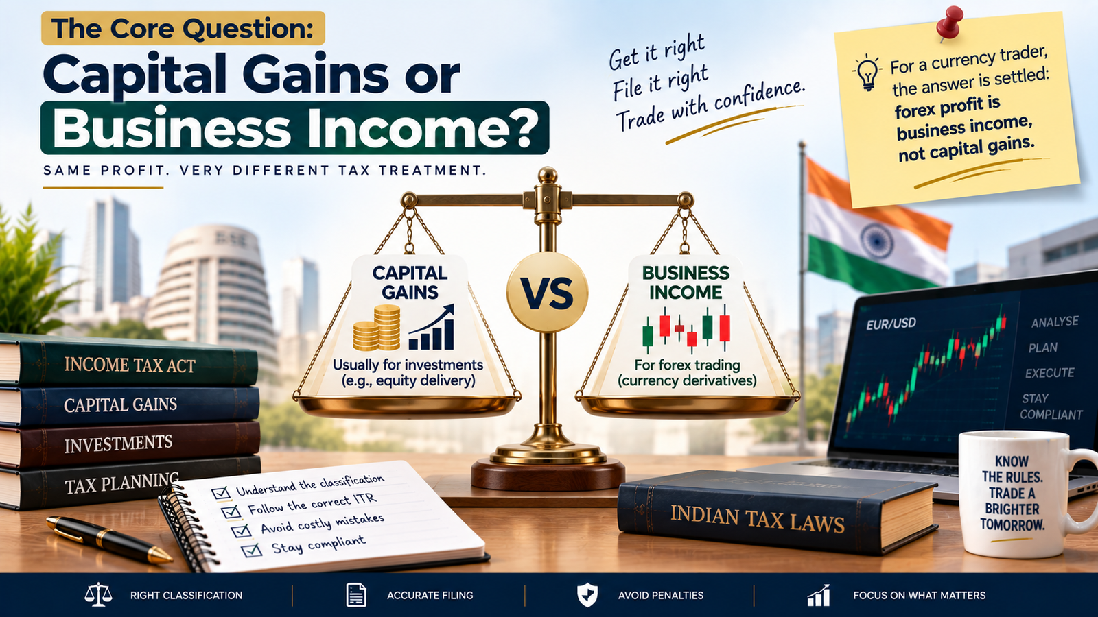 Capital gains vs business income on forex profits