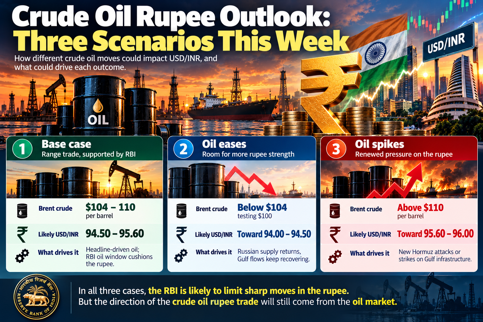 crude oil rupee